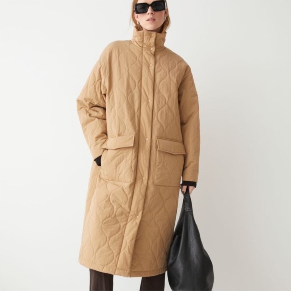 & Other Stories Oversized Quilted Long Jacket NWOT